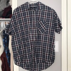 Madewell Plaid Shortsleeved Shirt